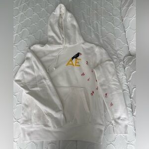 Limited Edition Armchair Expert Crow and Cherry White Hoodie - Medium, Unisex
